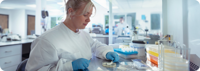 Inside our Microbiology Laboratory...
